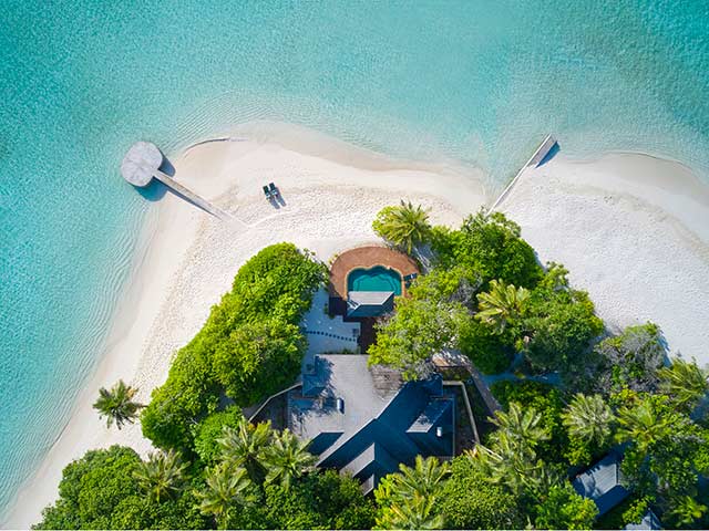 Royal Island Two Bedroom Beach Pool Residence Aerial Gallery