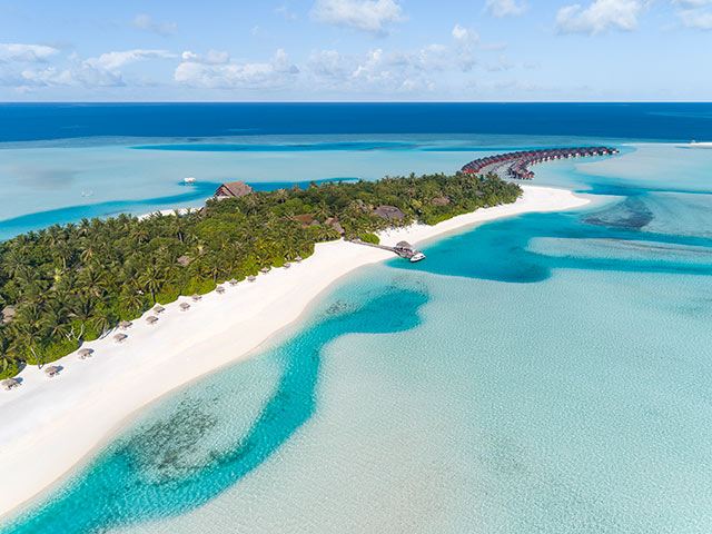 Anantara Dhigu Maldives Resort Exterior View Aerial Shot Of The Sand SGallery